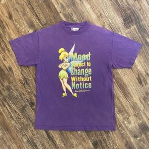 Vintage 1990s Disney Womens Tinker Bell Faded Shirt 
Women’s Size Medium
